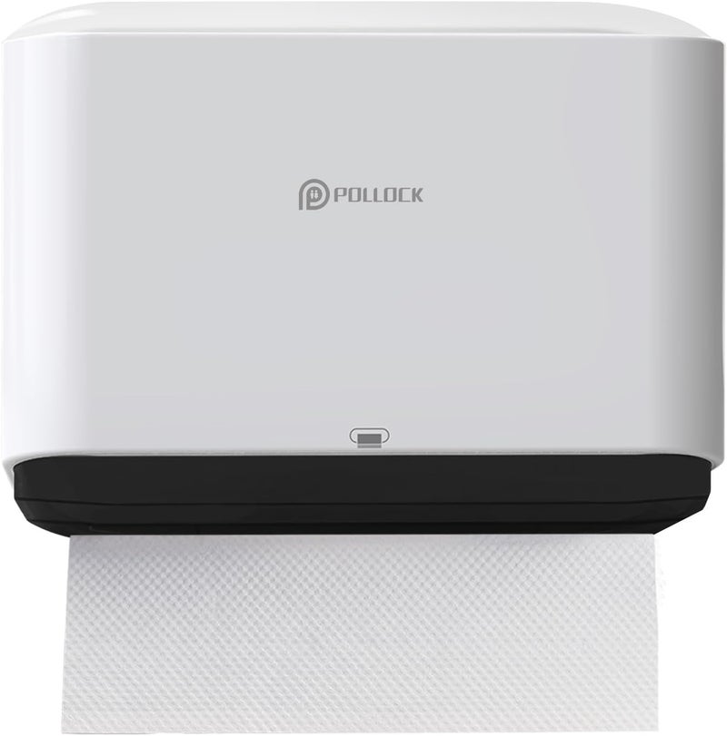 pollock Commercial Paper Towel Dispenser Holder Wall Mount, Multi-fold Trifold C Fold Hand Towel Dispenser, Bathroom Paper Towel Dispenser, Toilet Paper Napkin Holder - Image 1